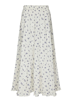 Asta small blossom skirt White Blue Neo Noir 